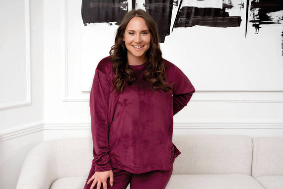 Akara Damenset Italienische Mode - burgunderrot