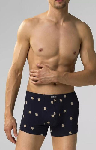 2MHH-001 Atlantic Herren-Boxershorts – Marineblau und Smaragd