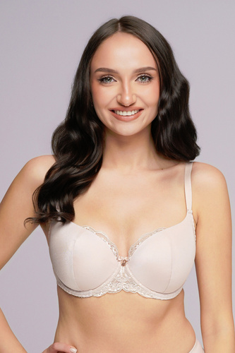 Half-Cup-BH Ava 2256 – natürlicher Lift, glatte Mikrofaser, präzise Passform mit Konstruktion K-2256