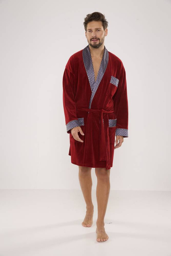 772 Bonjour forex Bademantel für Herren - kastanienbraun