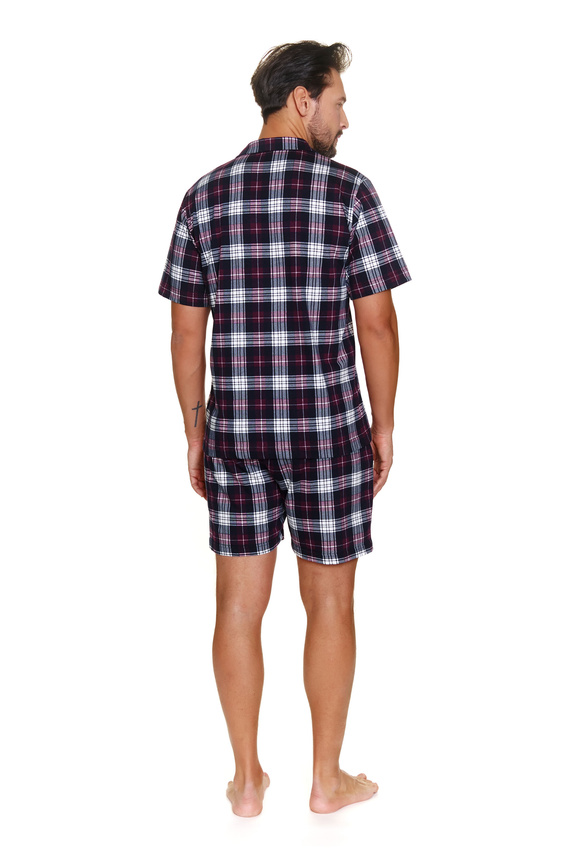 7234 Doctor Nap Herren-Pyjama – Burgunderrot