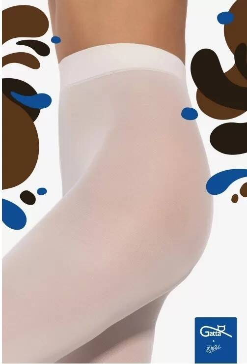 Wedel Microfaser Damenstrumpfhose 40 den Gatta - weiß choco
