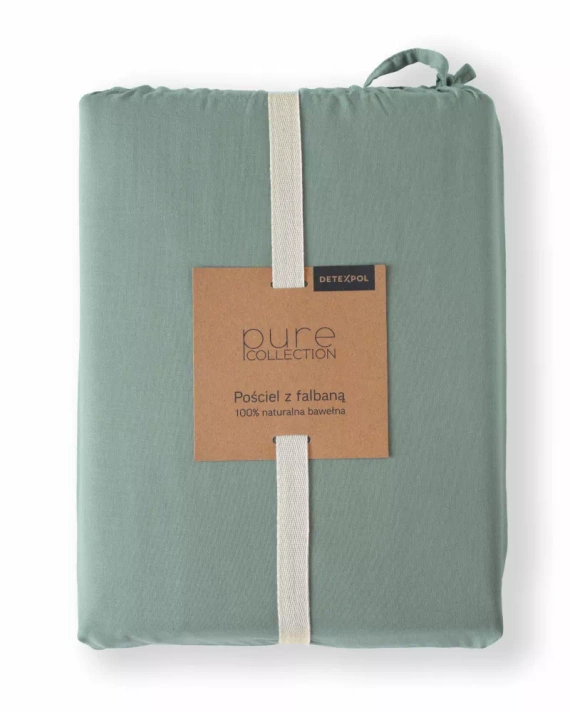Pure 23 Einfarbige Baumwollbettwäsche Detexpol mint
