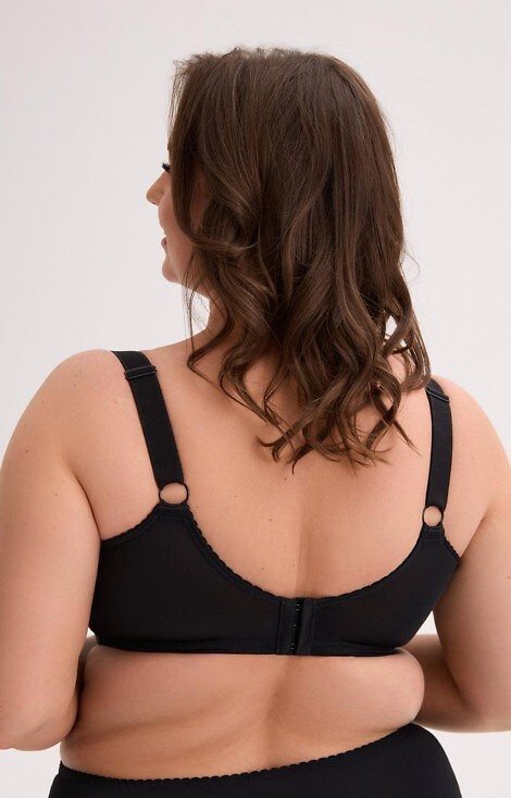 BSM 1320 Willow Gaia Soft-BH schwarz – großer Busen, Bügel, Spitze, breite Träger