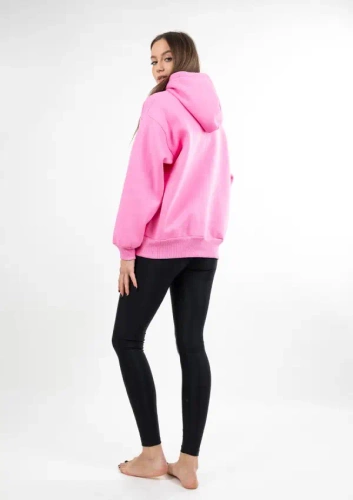 DK-K-B10 DKaren Pink – ein Set aus Leggings und Sweatshirt für Damen, bequem und stilvoll