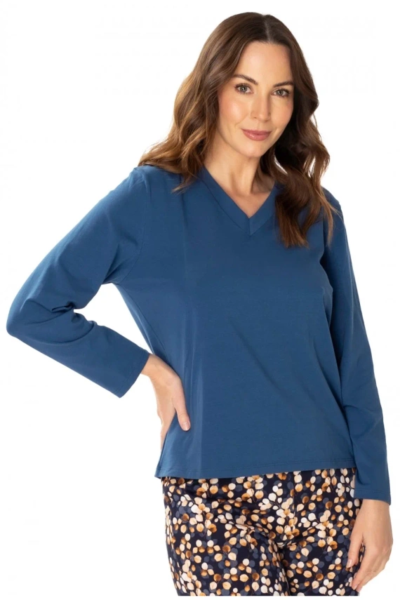 86673 Lucy Seagull Jeans-Pyjamabluse