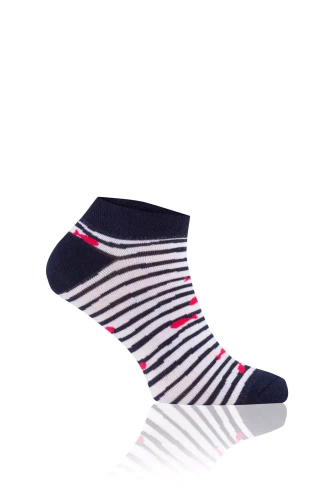 S151S Rybka Fußsocken Italian Fashion - marineblau/weiß/rot