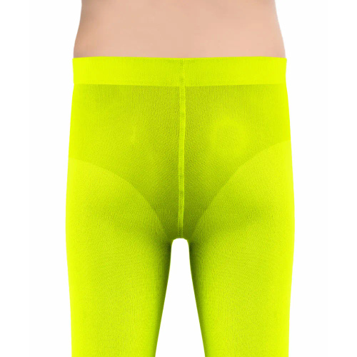 Blickdichte Mädchenstrumpfhose 40 den Sesto Senso von Claudia – neongelb