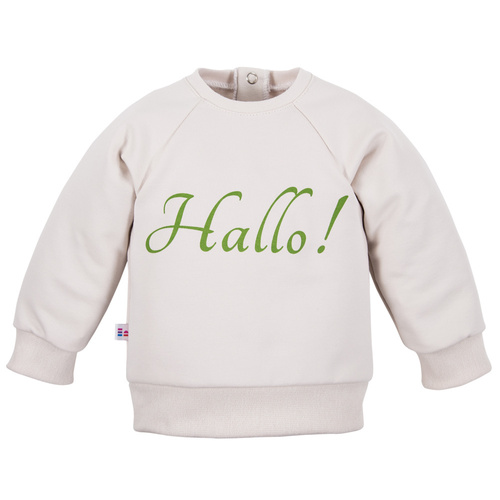 Hello World Eevi Sweatshirt – ecru