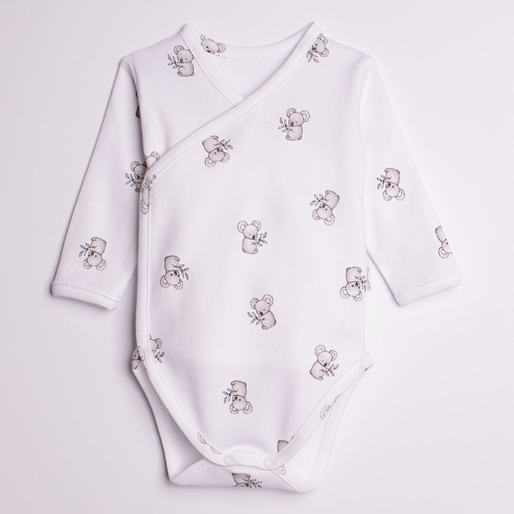 Body zum Wickeln Nicol Figo 223096 100% Baumwolle Koala Langarm