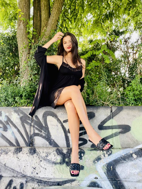 871 / 529 Visa Damen Morgenmantel Forex - schwarz