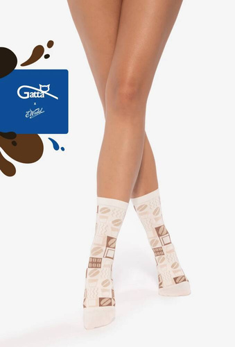 U04.WED Wedel Unisex Gatta Socken - weiß choco 03/14E