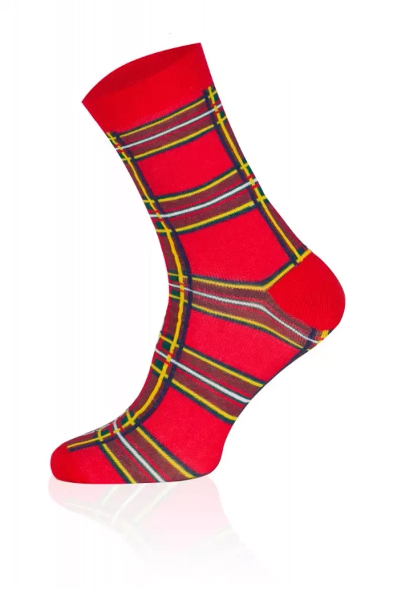 S127D Santa Lange Socken Italienische Mode rot