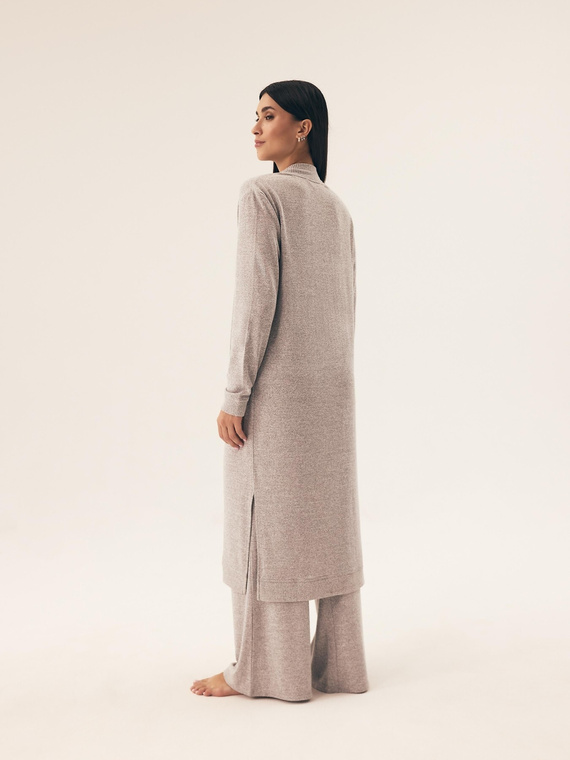 41948 Fudge Damen-Bademantel Henderson hellgrau