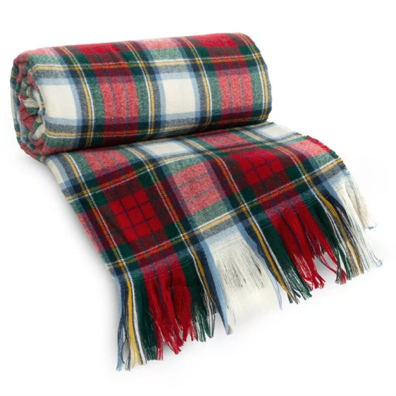 Eurofirany 40 Weihnachtsdecke rot 150x200 dick flauschig Tagesdecke