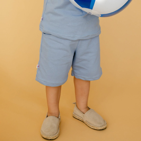 Elefanten-Eevi-Baumwollshorts – Blau