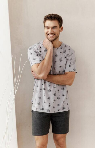 3391 Archie Herrenpyjama Taro – Palmen