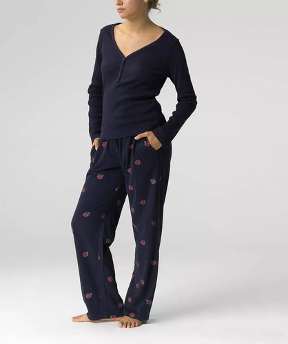NLP-482 Damenpyjama Atlantic Marineblau