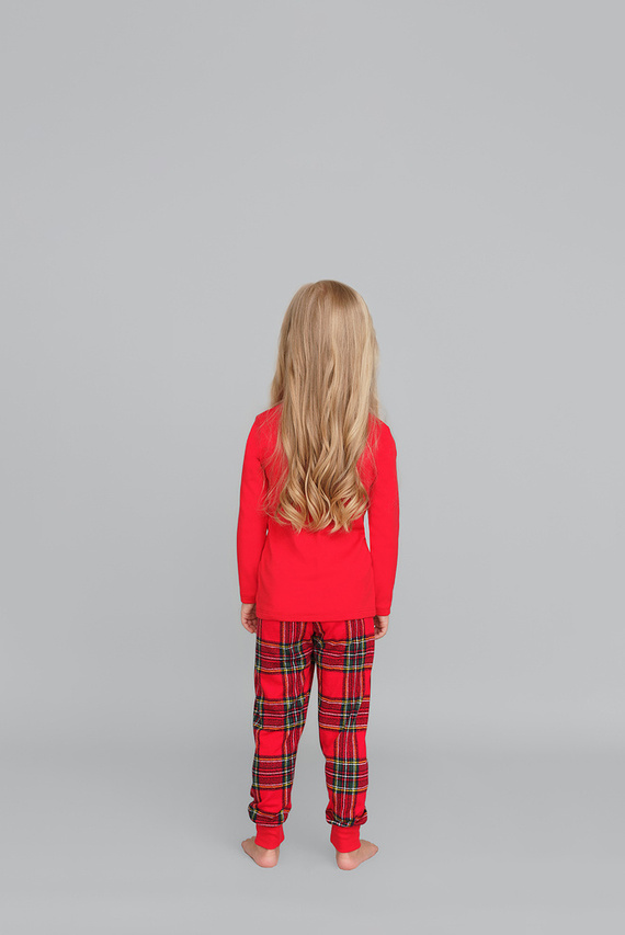 Santa Pyjamas Mädchen Italienische Mode- grün 