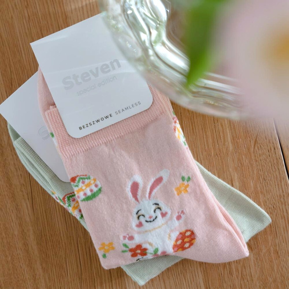Art.136 Happy Ester Steven Damensocken – 132 rosa