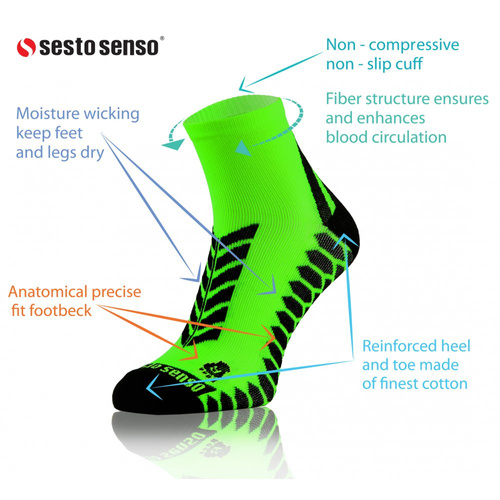 Sportsocken Sesto Senso Sportsocken grün