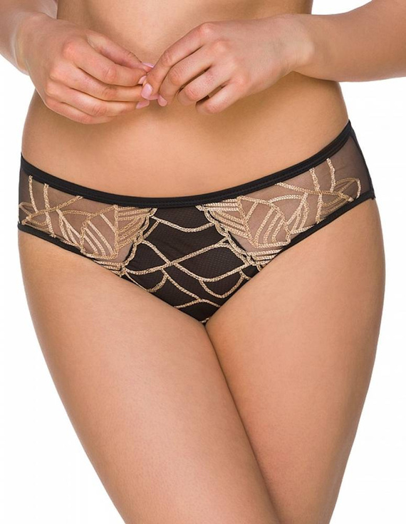 2212 Lupoline Damen Höschen - schwarz - gold