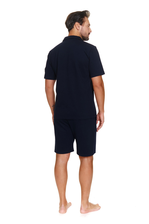 7216 Doctor Nap Herren-Pyjama – Marineblau