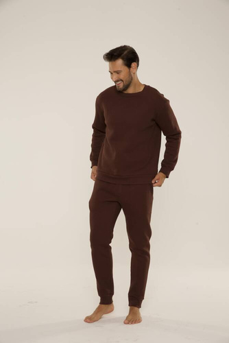 813 Indigo Herren Trainingsanzug von De Lafense - schokolade