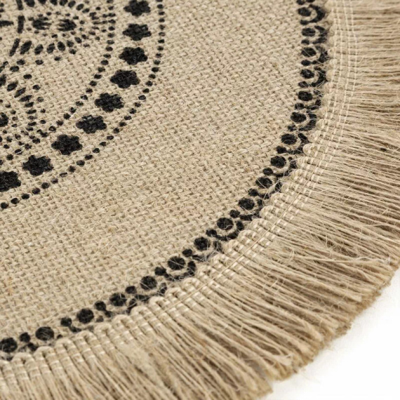 Eurofirany Tischset elegante Platzmatte unter Teller Glamour Stil Elsa natural