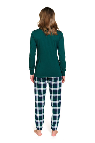 7340 Doctor Nap – Damen-Pyjama „The Original“ | 100 % Baumwolle, polnische Produktion – Smaragd