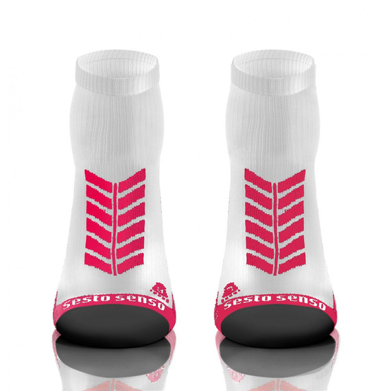 Sportsocken Sesto Senso Sportsocken weiß-rosa