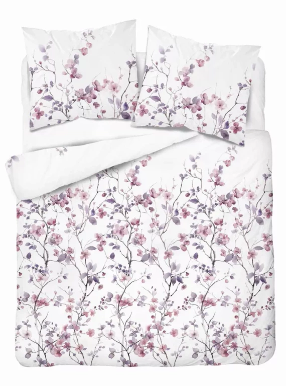 5490 B Detexpol Satin Stories Satinbettwäsche weiß | 100 % Baumwolle, Satinbindung, Reißverschluss, Geschenkverpackung