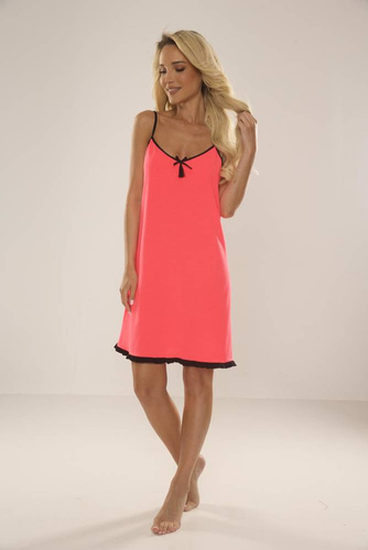 657 Neon Forex trägerloses Nachthemd - Himbeere