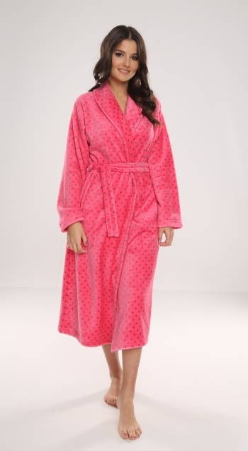 548 Melanie Langer Morgenmantel für Frauen Forex - Himbeere