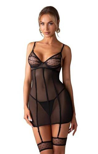 Nuites Chemise Obsessive Damen T-Shirt - schwarz