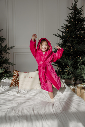 730 Serena Forex Kinder Bademantel - Himbeere