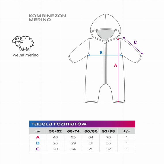 Eevi Baby-Overall aus Merinowolle – Marineblau, weich und atmungsaktiv