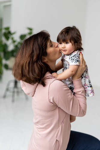 Body mit Rock Milk & Love helle Blumen kurzarm