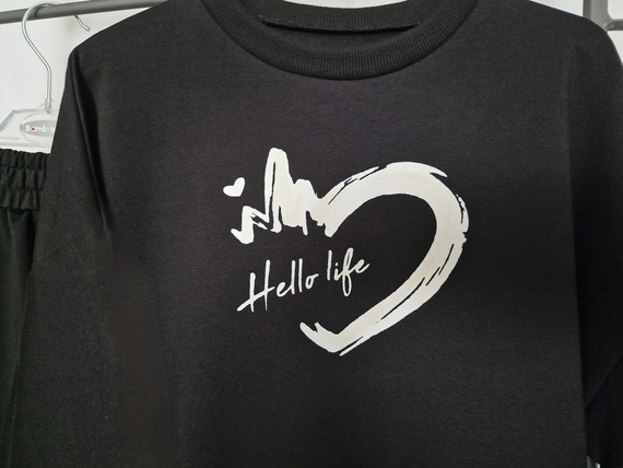 Gaja Kinder-Sweatshirt Bambarillo schwarz | Elastisches Baumwoll-Sweatshirt