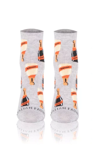 S153Z Prosecco Socken Socken Italian Fashion - hell melange