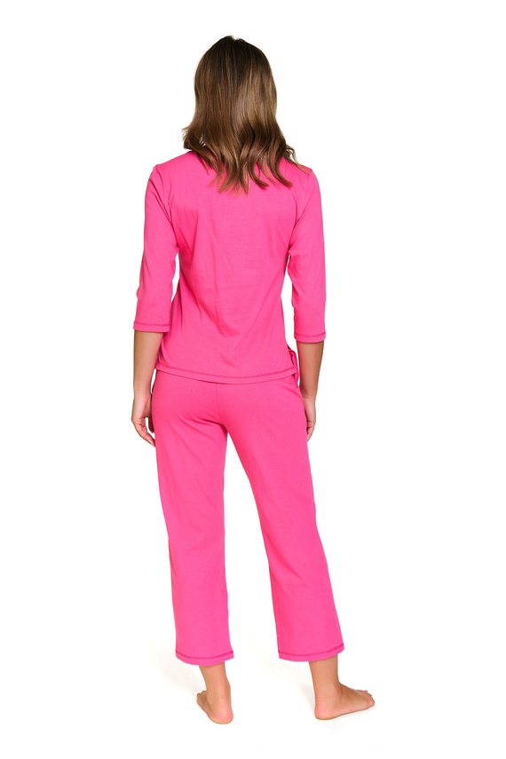 Doctor Nap 7356 Damenpyjama – Baumwollset mit ¾-Bein – Pfingstrose