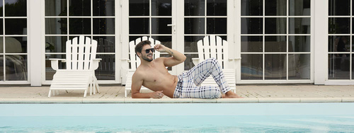 Gilbert Pyjamahose Italienische Mode - Druck