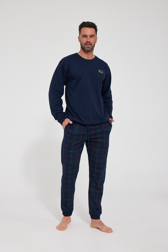 Cornette 939/330 Grand Canion Herren-Pyjama 100% Baumwolle Dunkelblau