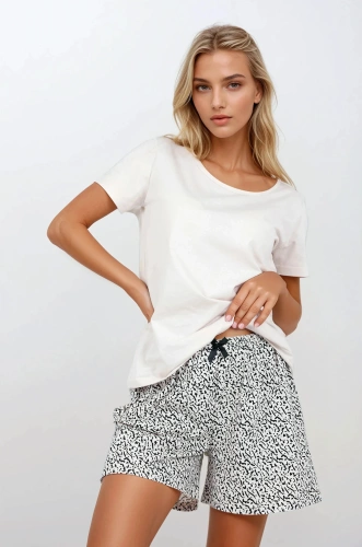 Beigefarbener Damenpyjama von Impressive You Momenti Per Me