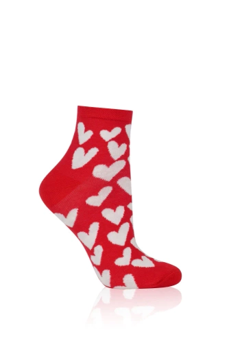 S172Z Evora Socken Socken Italienische Mode - rot 