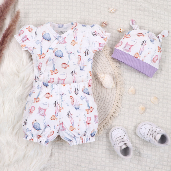 ABN-5489 Underwater World Nini Babyshorts – Bio-Baumwolle, für Mädchen