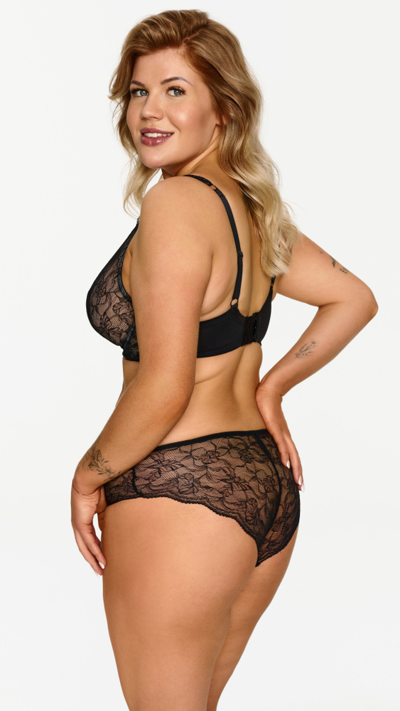 2608 Lupoline BH - schwarzer Spitzenbralette mit Bügeln