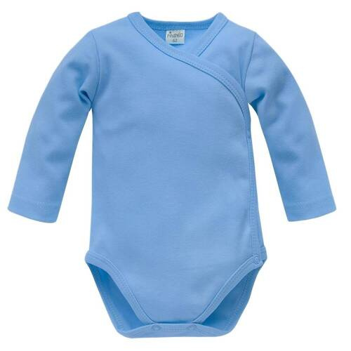 Fruit & Sun Pinocchio Langarm-Body mit Umschlag – Blau