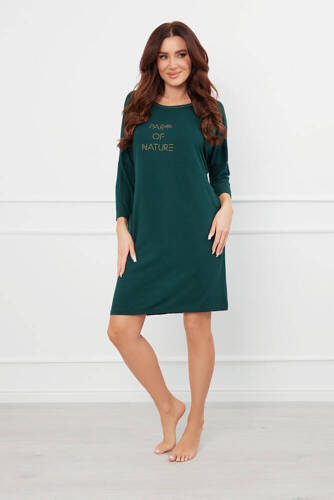 Natura 3/4 Nachthemd Italienische Mode - grün