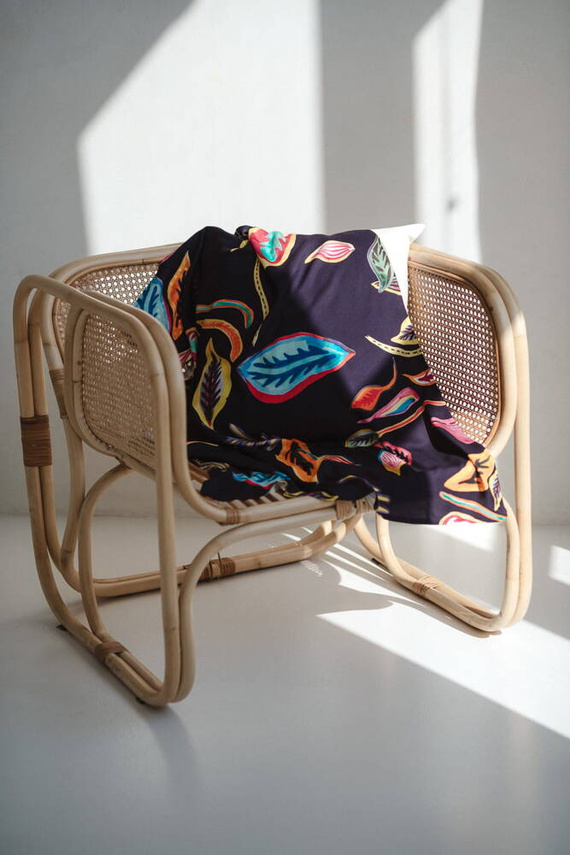 Tropical Navy Milk&Love Bambuswickeltuch